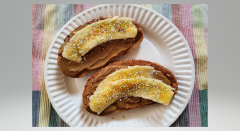 Rainbow Banana Toast