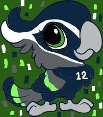 Seahawks Birdy - March 2021 Coloring Contest Entry