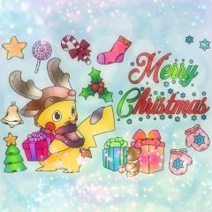 Merry Christmas Pikachu - December 2021 Coloring Contest Entry