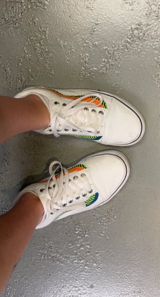 Orange white and green !