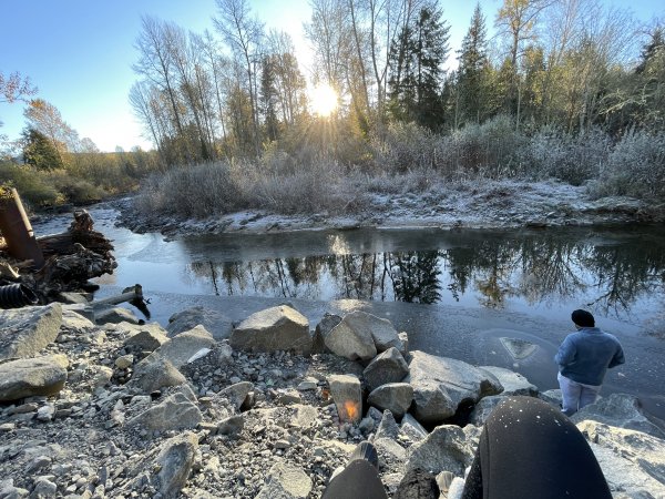 Rock sitting break